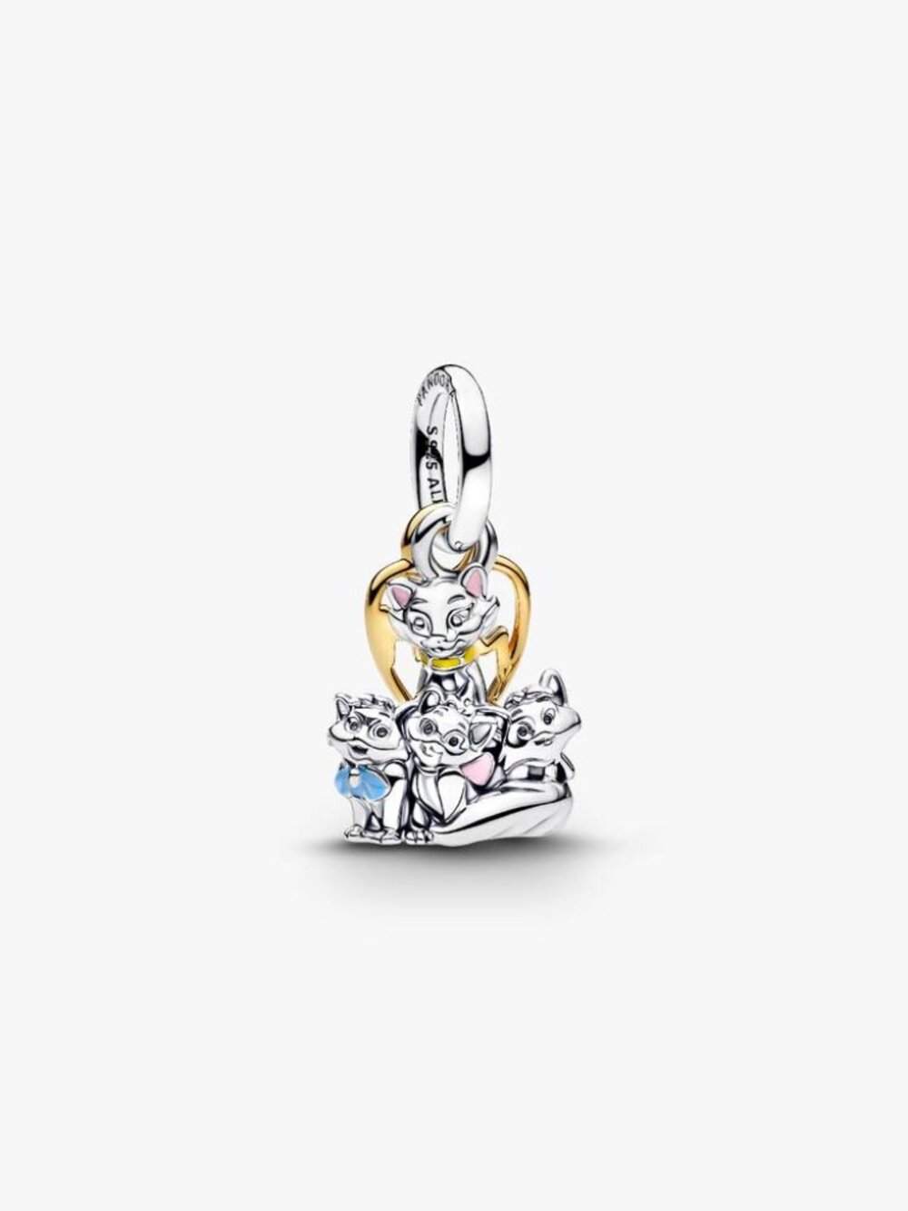 Pandora Disney Aristocats Duchess & Kittens Dangle Charm